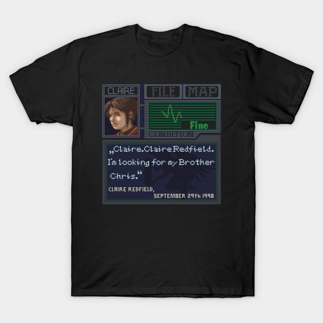 Resident Evil Pixel Art T-Shirt by AlleenasPixels